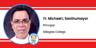 Milagres College, Mangalore, Principal: Fr. Michael L Santhumayor  Interview
